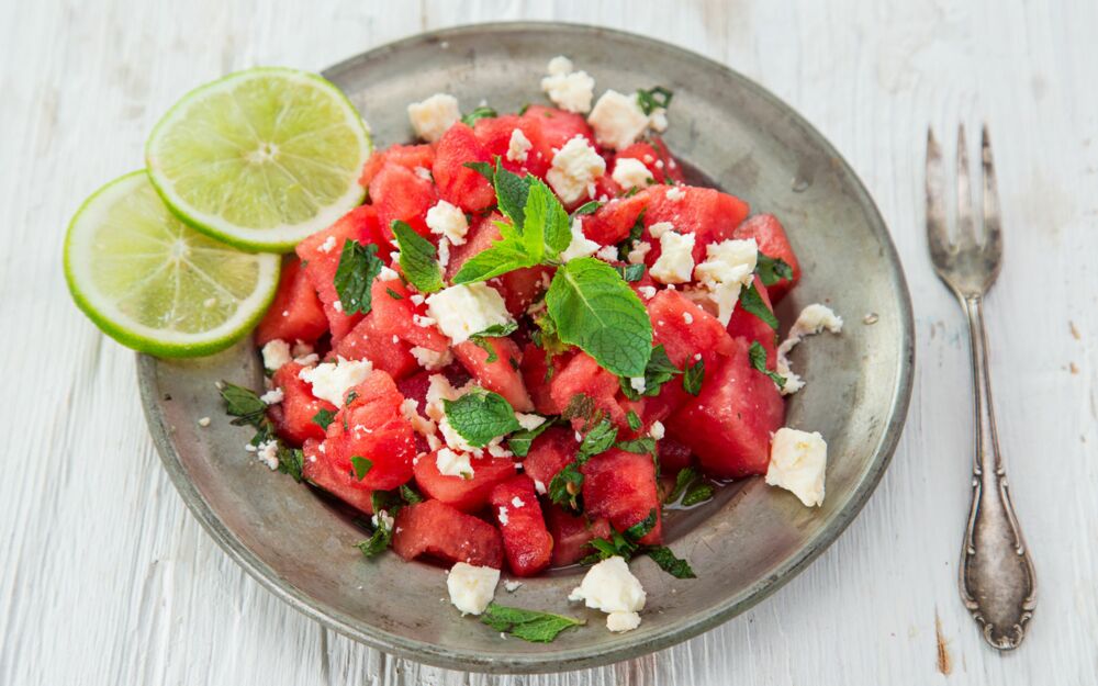 Wassermelonensalat mit Feta