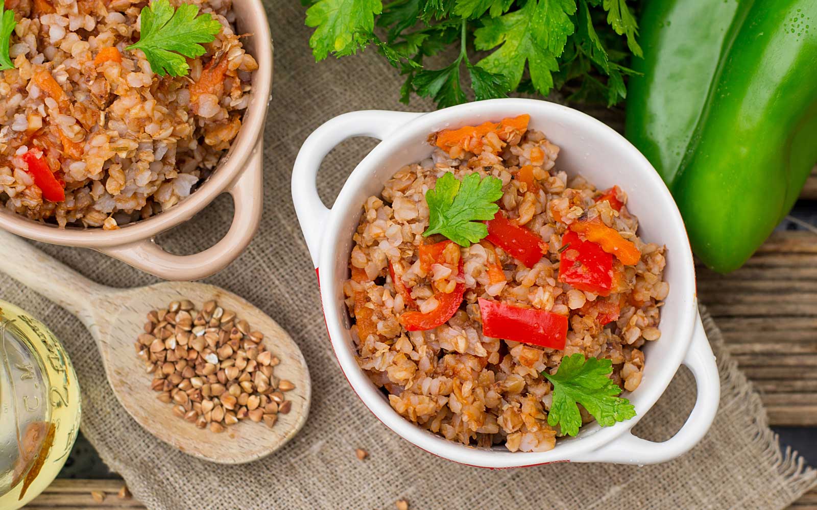 Buchweizenrisotto mit mediterranem Gemüse