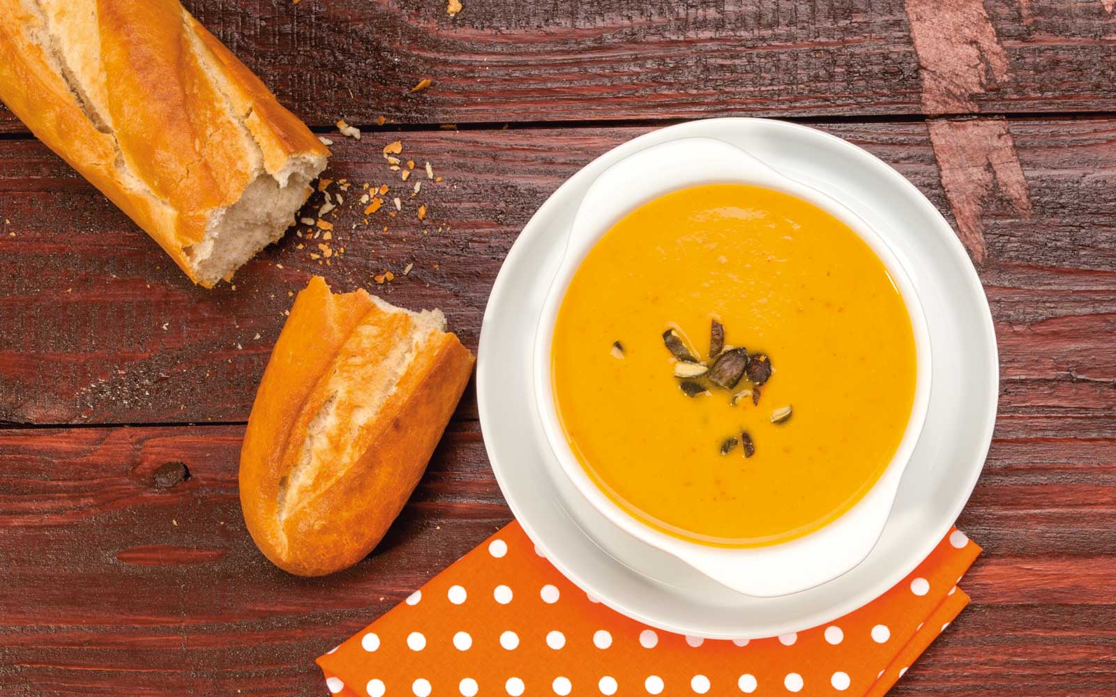 Kürbissuppe mit Kokosmilch