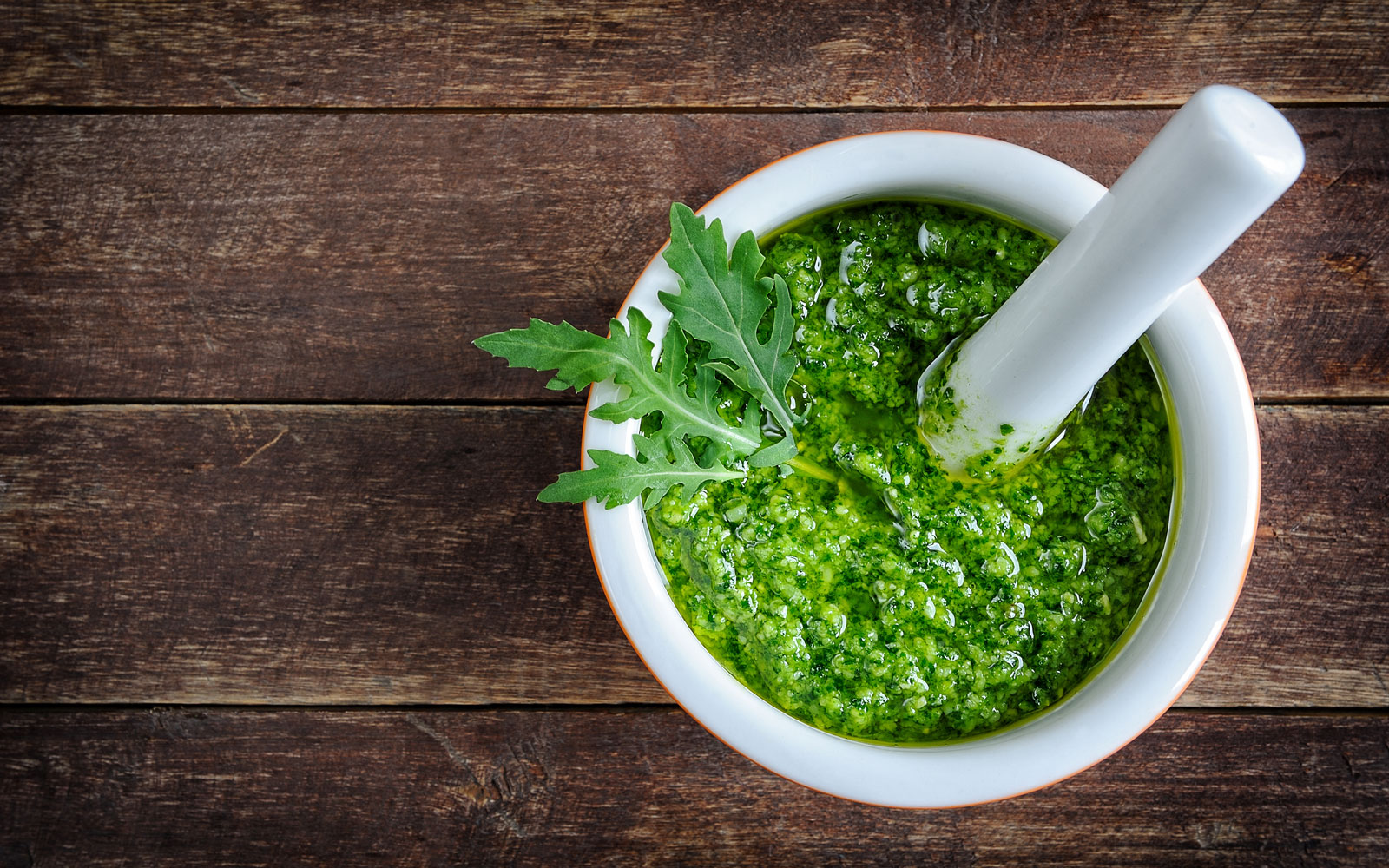 Selbst gemachtes Rukola-Pesto